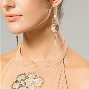 Natural Abalone 14k Dangles
